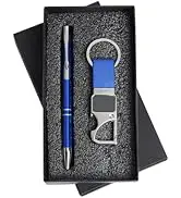 Personalized pen and keychain gift set in premium box - Gifto Gifting Hub