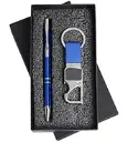 Personalized pen and keychain gift set in premium box - Gifto Gifting Hub